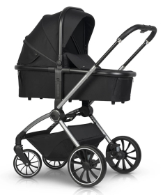 Eurocart Easy Go Giro kolica za bebe sa nosiljkom 2 u 1 Ebony Black