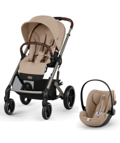Cybex Balios S Lux kolica 2 u 1 sa auto sedištem Cloud G i-Size Plus - Almond Beige