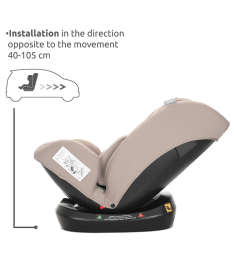 Lorelli Voyager I-size auto sediste za bebe 40-150cm sa jastukom za putovanje Black