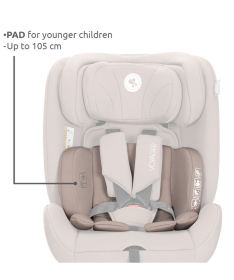 Lorelli Voyager I-size auto sediste za bebe 40-150cm sa jastukom za putovanje Beige
