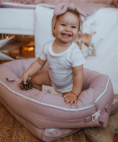 Textil multifunkcionalno gnezdo za bebe Bambi Roze