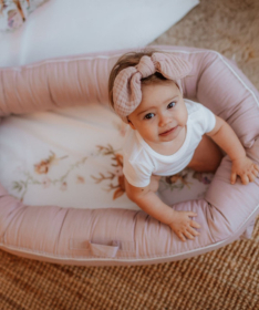 Textil multifunkcionalno gnezdo za bebe Bambi Roze