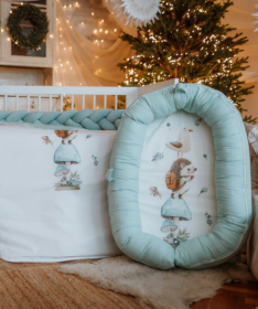 Textil multifunkcionalno gnezdo za bebe Bambi Roze