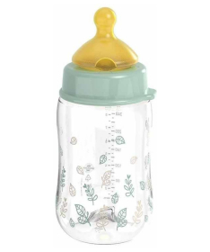 Nip Green plastična flašica za bebe 260ml srednji protok 0m+ Zelena - A089063