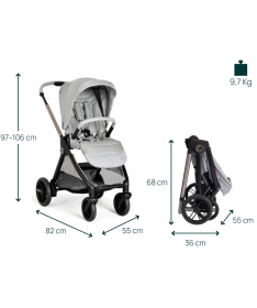 Chicco Bellagio kolica za bebe 2 u 1 sa auto sedište Kory Plus 40-85cm - Lunar Rock