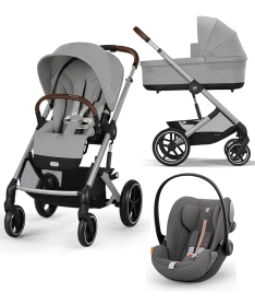 Cybex Balios S Lux kolica 3 u 1 sa auto sedištem Cloud G I size plus - Stone&Lava Grey