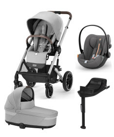 Cybex Balios S Lux kolica 4 u 1 sa auto sedištem i G Isofix Bazom - Stone&Lava Grey