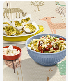 JOY sklopiva podloga za bebe 150x200x1 cm Grey Deco i Slon u planini