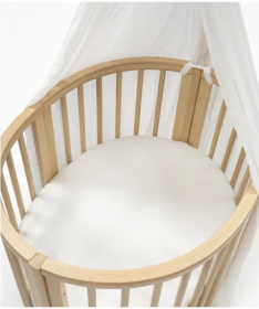 Stokke Sleepi Mini V3 Fitted Sheet čaršav navlaka za dušek White