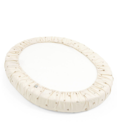 Stokke Sleepi Mini V3 Fitted Sheet čaršav navlaka za dušek Flower Ecru