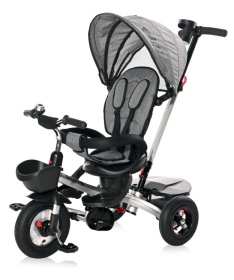 Lorelli Zippy air tires tricikl za decu sa gumenim točkovima Graphite