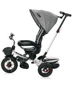 Lorelli Zippy air tires tricikl za decu sa gumenim točkovima Graphite