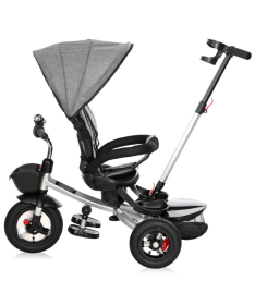 Lorelli Zippy air tires tricikl za decu sa gumenim točkovima Graphite