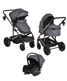 Moni All Road kolica za bebe 3 u 1 – Grey