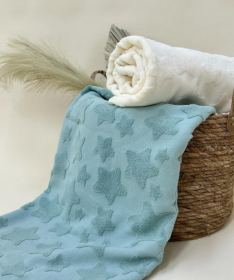 Textil letnji frotir za decu 100x140 cm - Mint