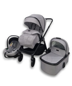 BBO Voyage kolica za bebe 3 u 1 Stone Grey