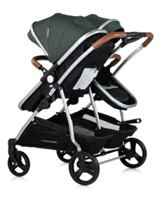 Chipolino Duo Smart kombinovana kolica za blizance Basil