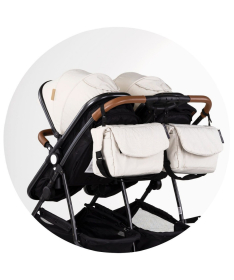 Chipolino Duo Smart kombinovana kolica za blizance Biscotta