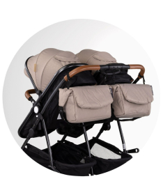 Chipolino Duo Smart kombinovana kolica za blizance Biscotta