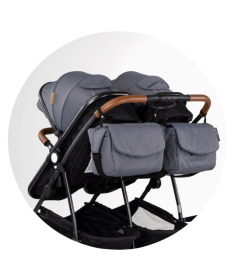 Chipolino Duo Smart kombinovana kolica za blizance Cloud