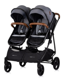 Chipolino Duo Smart kombinovana kolica za blizance 2 u 1 sa auto sedištem Cloud