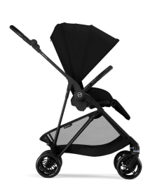 Cybex Melio Carbon kolica 2 u 1 sa auto sedištem Cloud G I-size - Magic Black&Moon Black New