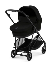 Cybex Melio Carbon kolica 3 u 1 sa auto sedištem Cloud G I-size - Magic Black&Moon Black New