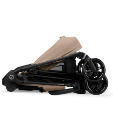 Cybex Melio Carbon kolica 4 u 1 sa Cloud G auto sedištem, nosiljkom i G i-Size bazom - Almond Beige