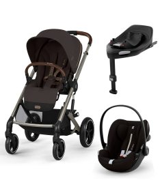 Cybex Balios S Lux kolica 3 u 1 sa Cloud G auto sedištem i G Isofix Bazom - Chocolate Brown&Moon Black