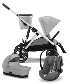 Cybex Gazelle S kolica za bebe 3 u 1 sa Cloud G i-Size auto sedištem - Lava Grey Mid