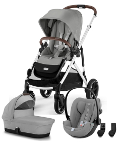 Cybex Gazelle S kolica za bebe 3 u 1 sa Cybex Gloud G i-SIZE auto sedištem - Stone Grey&Lava Grey