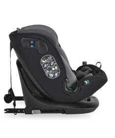 Cangaroo GTS Roto Isofix&Top Thether auto sedište za bebe 40-150cm Charcoal Grey