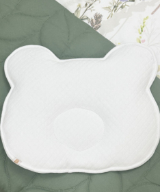 Textil jastuk za bebe Meda Pepito beli 28x30cm