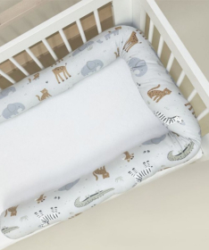 Zaštitna ogradica za krevetac za bebe 15x200cm Safari
