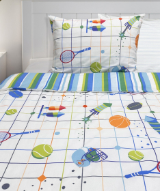 Posteljina za dečiji krevet (navlaka za jorgan i jasučnica) Playground