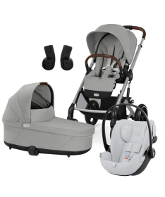 Cybex Balios S kolica za bebe 3 u 1 sa Cloud G i-Size Comfort auto sedištem - Stone Grey