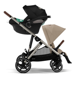 Cybex Gazelle S kolica za blizance Taupe frame - Almond Beige