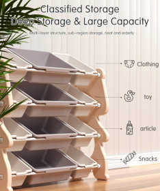 Feelkids sistem za odlaganje igračaka i stvari Meda XS Kajsija