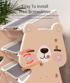 Feelkids sistem za odlaganje igračaka i stvari Meda XS Plava