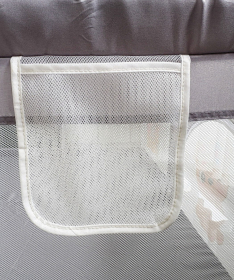 JOY ogradica za bebe 127x127 cm Print Siva