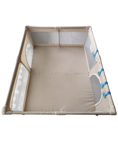 JOY ogradica za bebe 120x180 cm Print Siva