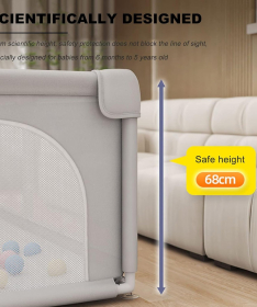 JOY ogradica za bebe 120x180 cm Print Bež