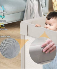 JOY ogradica za bebe 120x180 cm Print Bež