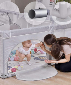 JOY ogradica za bebe 150x180 cm Print Bež