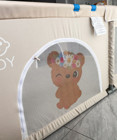 JOY ogradica za bebe 150x180 cm Print Bež