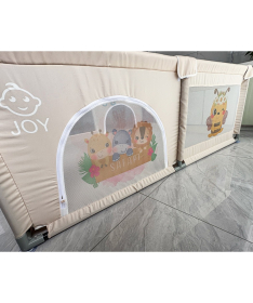 JOY ogradica za bebe 150x180 cm Print Bež