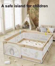 JOY ogradica za bebe 150x180 cm Print Bež