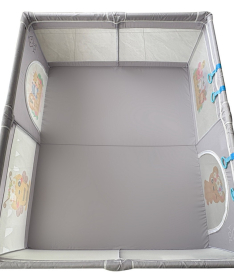 JOY ogradica za bebe 150x200 cm Print Siva