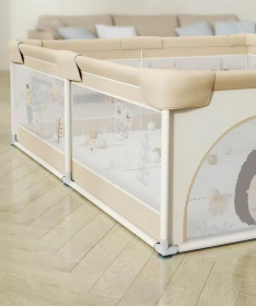 JOY ogradica za bebe 150x200 cm Print Bež