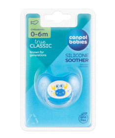 Canpol Babies silikonska varalica Orthodontic 0-6 meseci Love-Sea Blue 22/506 